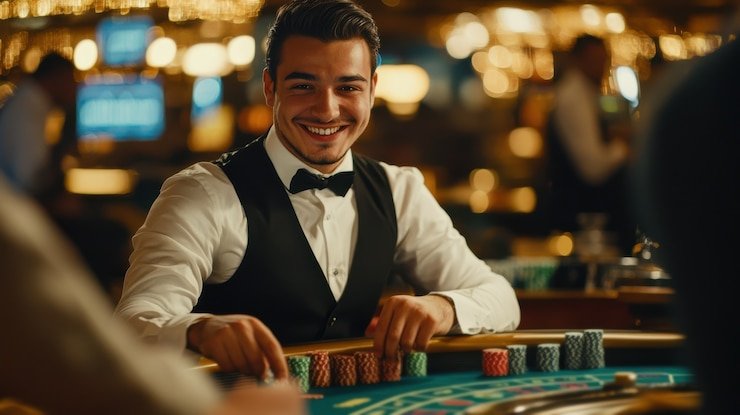 Antarmuka permainan Dream Gaming melati slot dengan opsi taruhan dan status pemain
